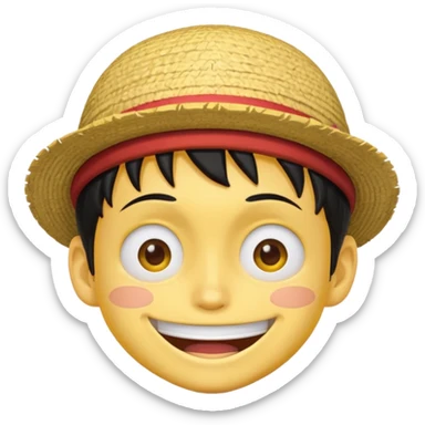 I want Luffy emoji from one piece sticker