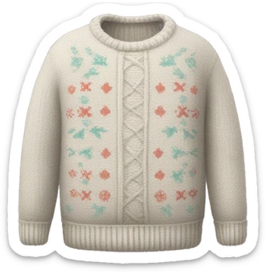 Cute winter sweater sticker