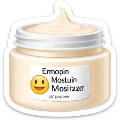 body moisturizer cream pot with label sticker