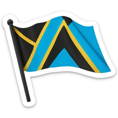 St Lucia flag sticker