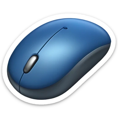 blue navi computer mouse click sticker