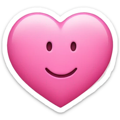 Pink heart wish initial E in it  sticker