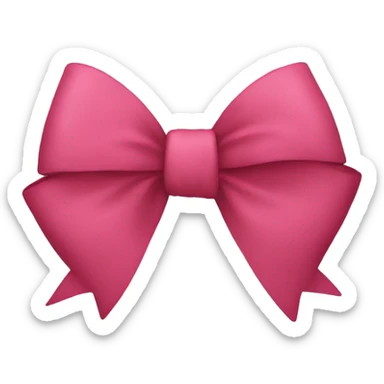A bow  sticker