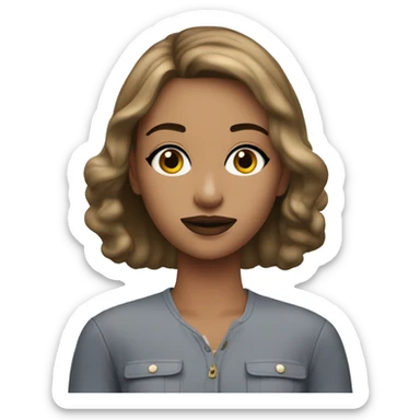 A girl with Chappell roan make up ￼ sticker