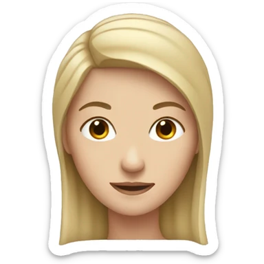 A white woman, hard to bend sticker