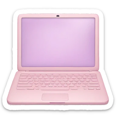 pastel pink laptop sticker