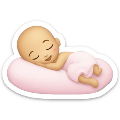 small baby sleeping sticker
