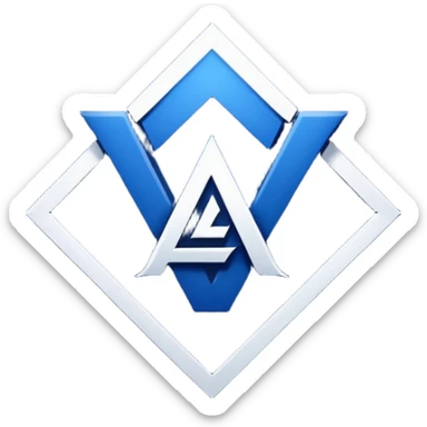 Logo with a L and a M team esport sticker