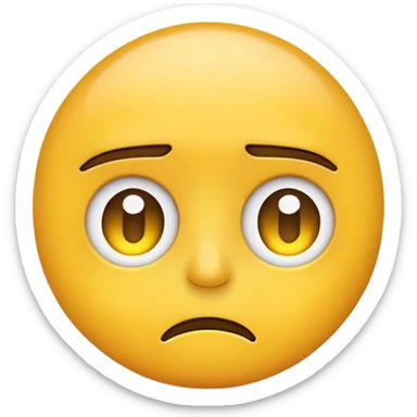 Judgmental emoji sticker