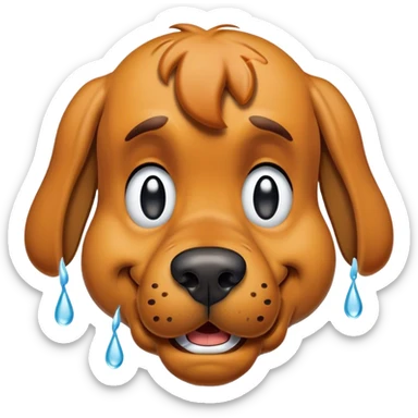 scooby doo scream crying  sticker