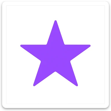 purple star sticker