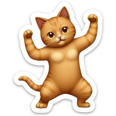 Cat salsa dancing sticker