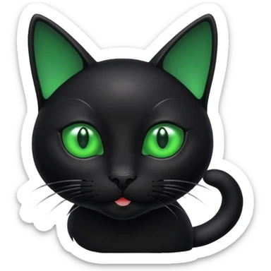 Animal Black Cat sticker