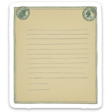 stamped document sticker