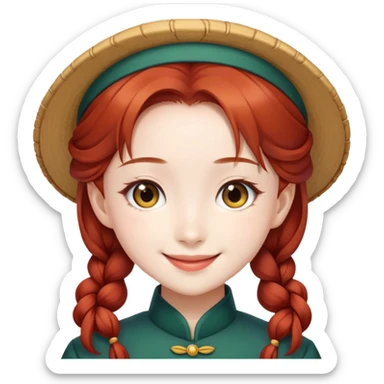 Hong Meiling smiling sticker
