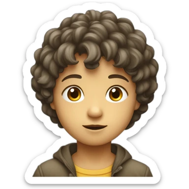 enfant sur un héron sticker