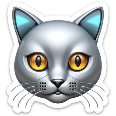 Make the cat more ai sticker