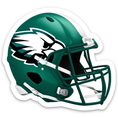 The eagles American football team helmet sticker