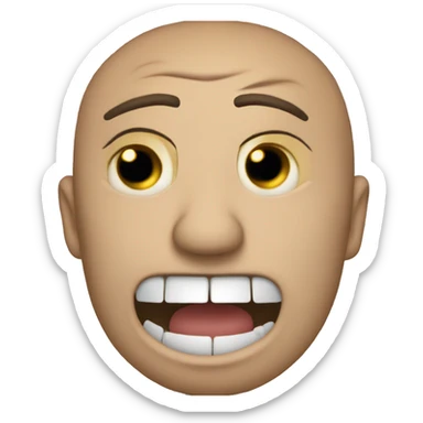 Un emoji llorando y riendo al mismo tiempo sticker