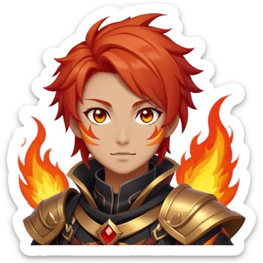 Mavuika The Pyro Archon from Genshin Impact sticker