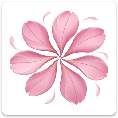 pastel sakura petals swirling in the wind sticker