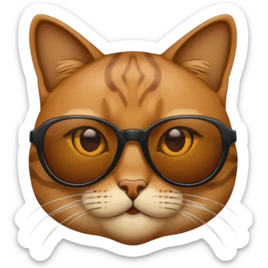 Мирон Cat with sunglasses sticker