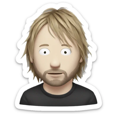 thom yorke-radiohead sticker