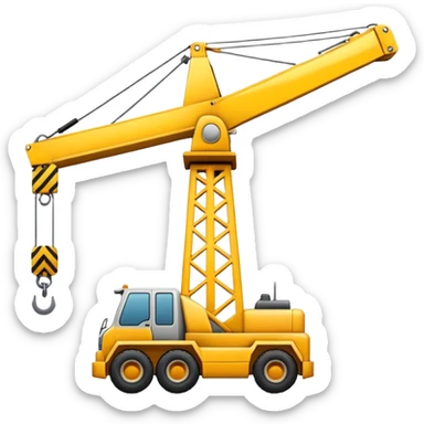 grue de chantier sticker