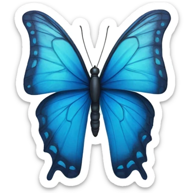 Mariposa azul  sticker