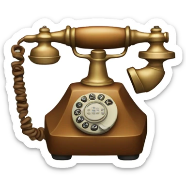 old fashion phone sticker