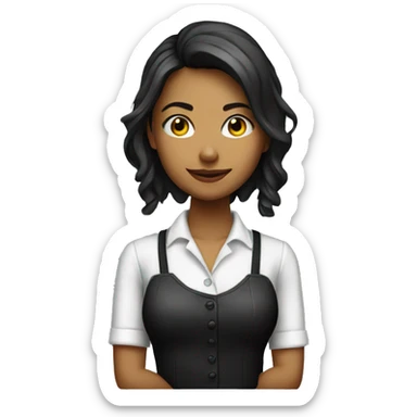 girl bartender sticker