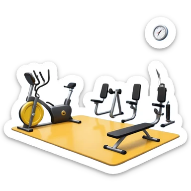 training gym sticker
