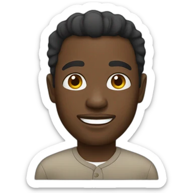 Country black man sticker