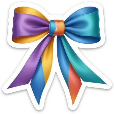 Ribbon of same design in all colors sticker