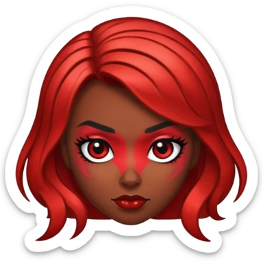 Glitter black widow sticker