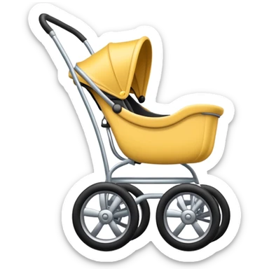 stroller doing a wheelie sticker