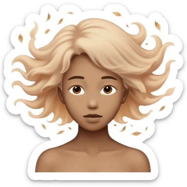 person transforming into dust sticker