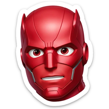 vision marvel body with red face from captain america: civil war sticker