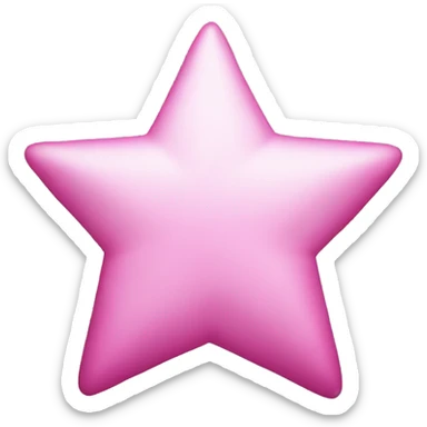 pink star sticker