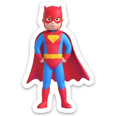 superhero sticker