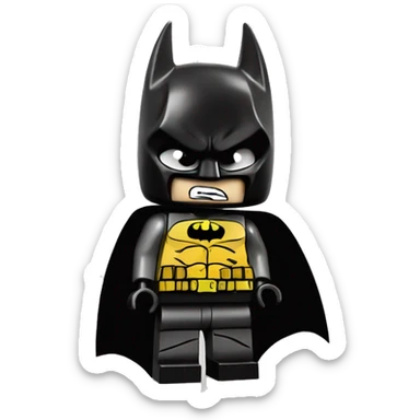 Lego Batman very angry sticker