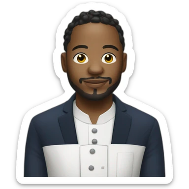 Kendrick Lamar working as a sommelier  sticker