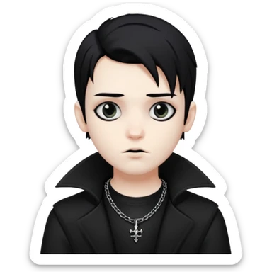 goth boy sticker