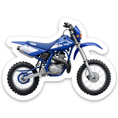 blue yamaha 250 dirt bike sticker