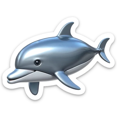 robotic dolphin sticker