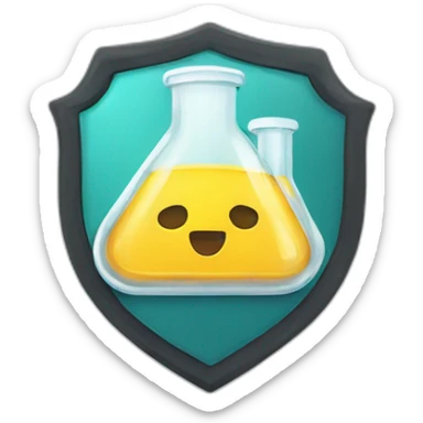 please do chemistry logo with shield sticker