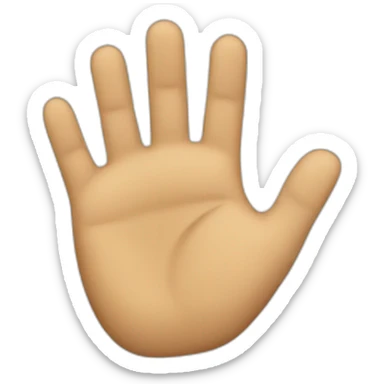 stop hand sticker