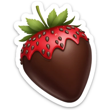 Chocolate dipped strawberries  sticker