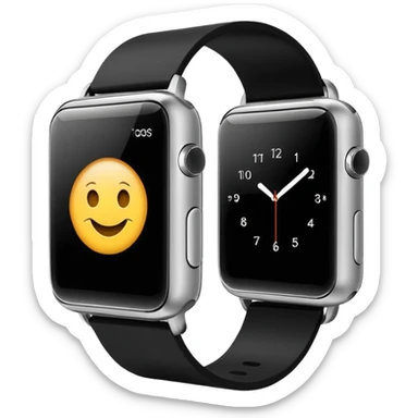 smartwach sin emojis simple minimalista y chulo sticker