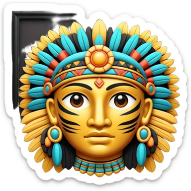 Arte Olmeca Mesoamérica  sticker